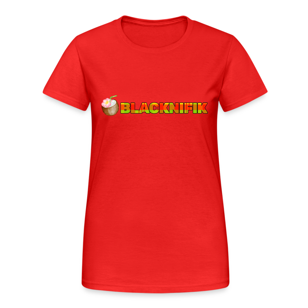 T-shirt Gildan épais femme - rouge