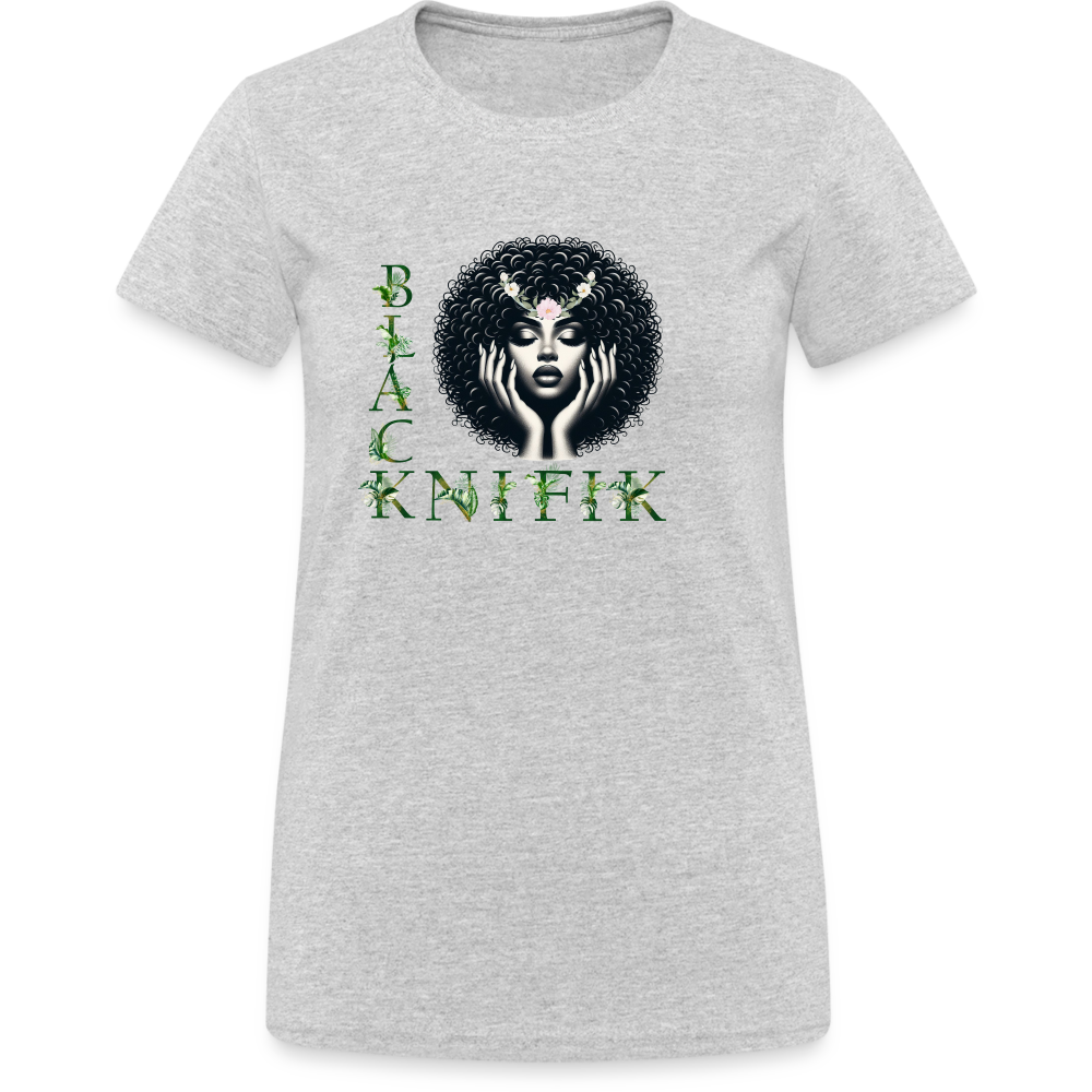 T-shirt Gildan épais femme - gris chiné