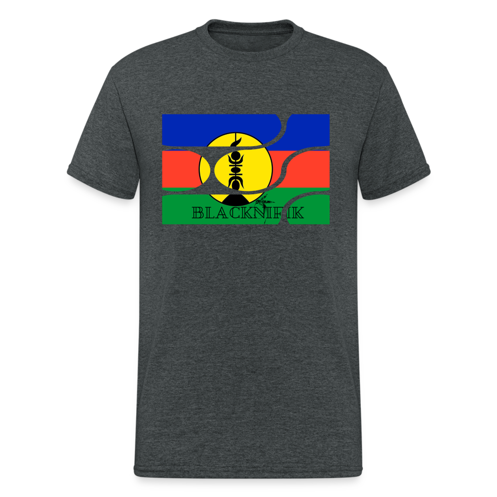 T-shirt Gildan épais homme - gris foncé chiné