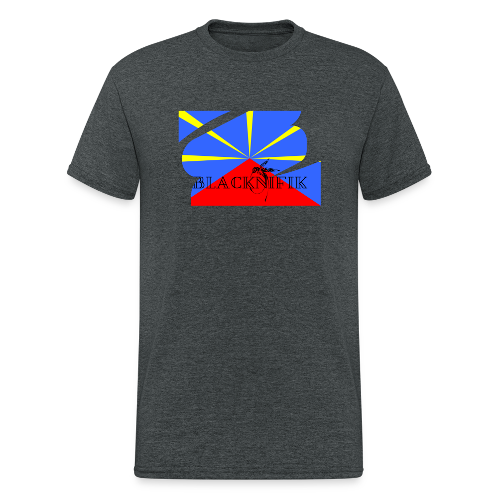 T-shirt Blacknifik La Réunion - gris foncé chiné