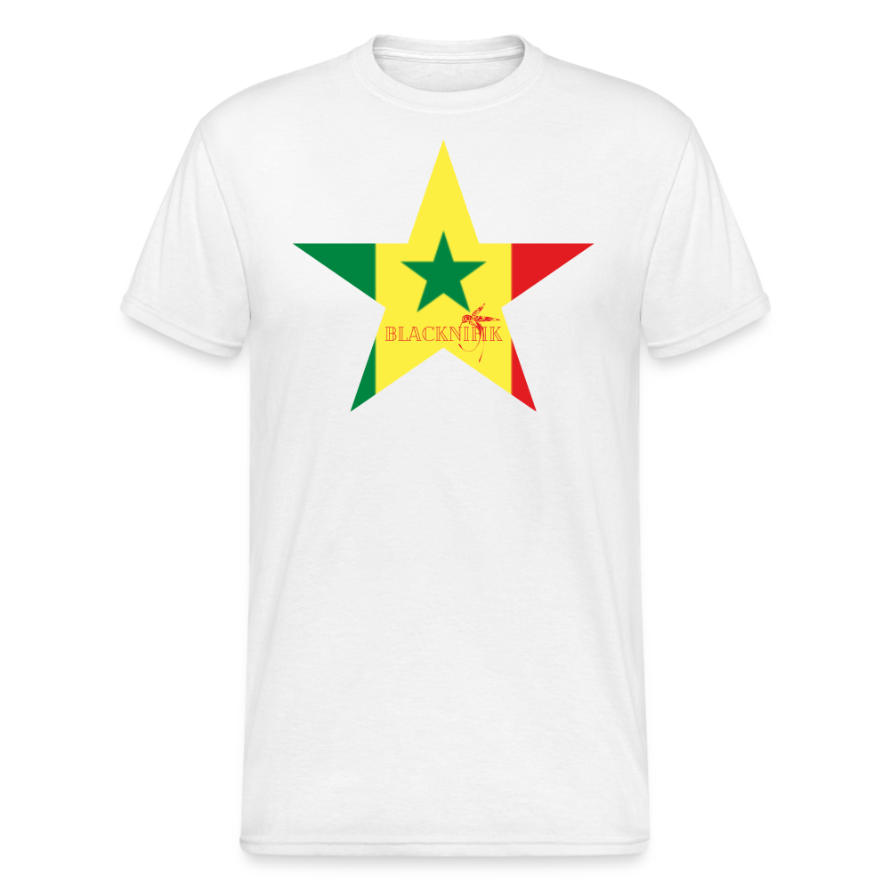 T-shirt Blacknifik Sénégal - blanc