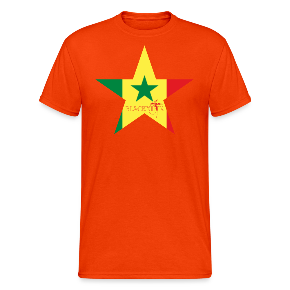 T-shirt Blacknifik Sénégal - orange