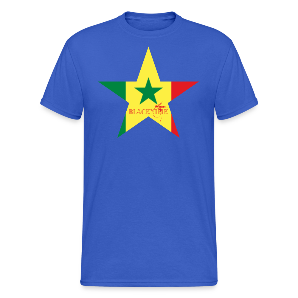 T-shirt Blacknifik Sénégal - bleu roi