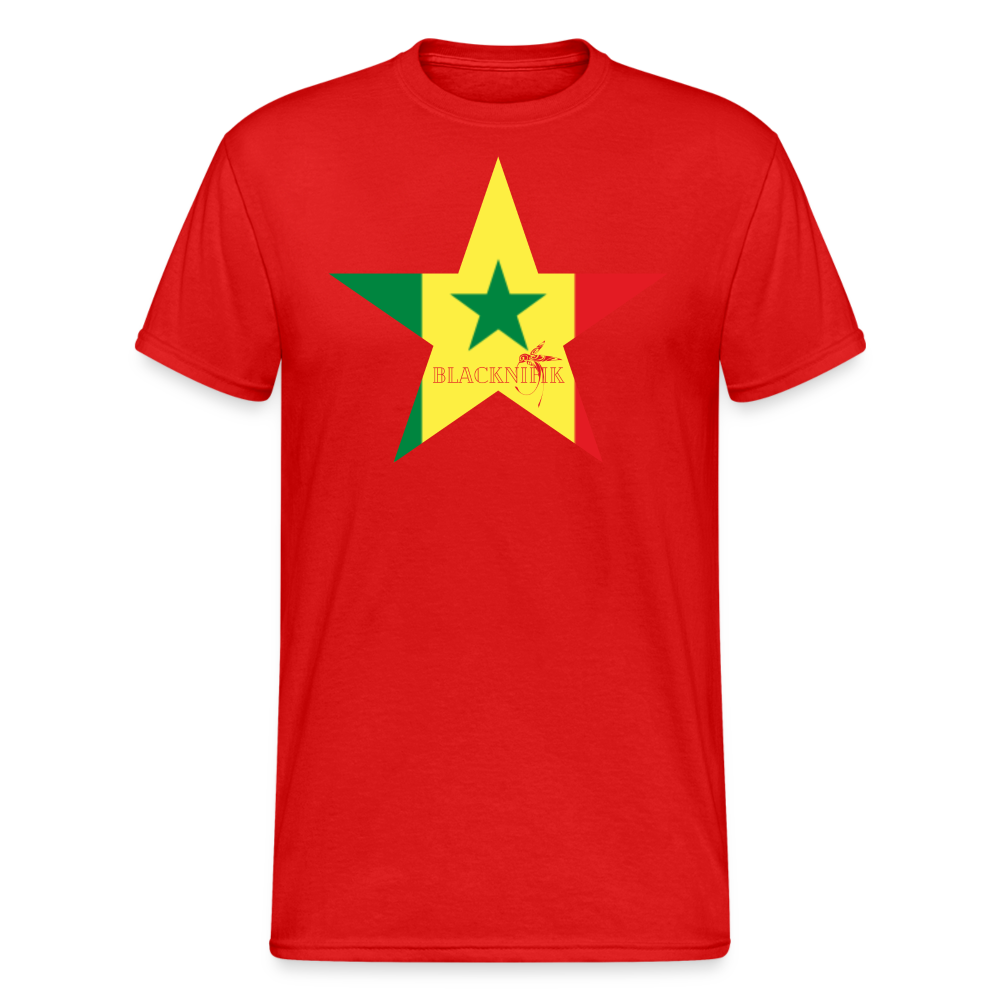 T-shirt Blacknifik Sénégal - rouge
