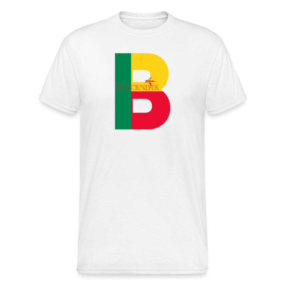 T-shirt Blacknifik Bénin - blanc