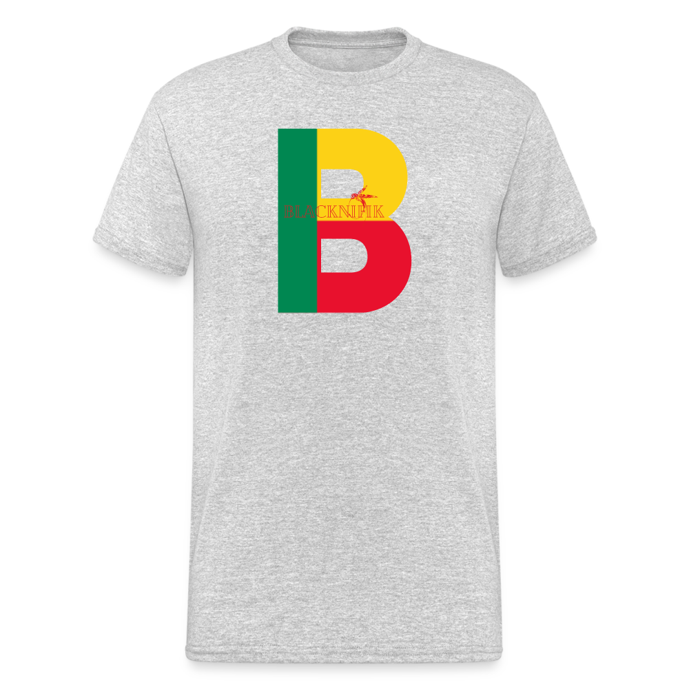 T-shirt Blacknifik Bénin - gris chiné