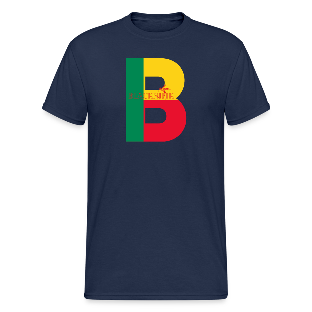 T-shirt Blacknifik Bénin - bleu marine