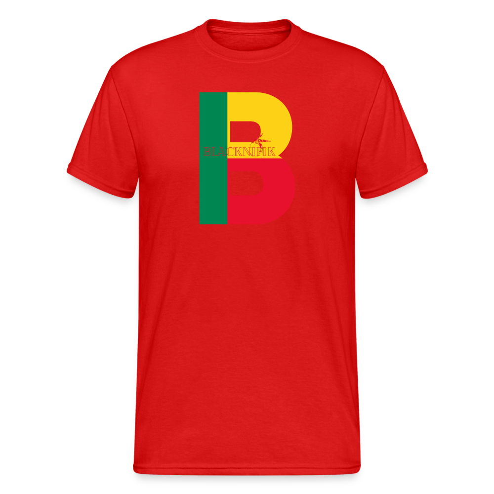 T-shirt Blacknifik Bénin - rouge