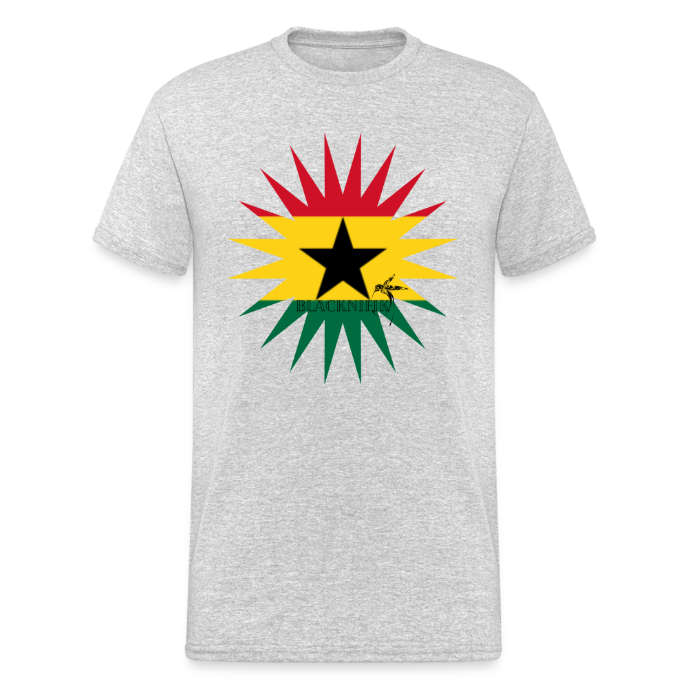 T-shirt Blacknifik Ghana - gris chiné