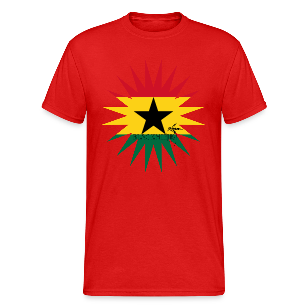 T-shirt Blacknifik Ghana - rouge
