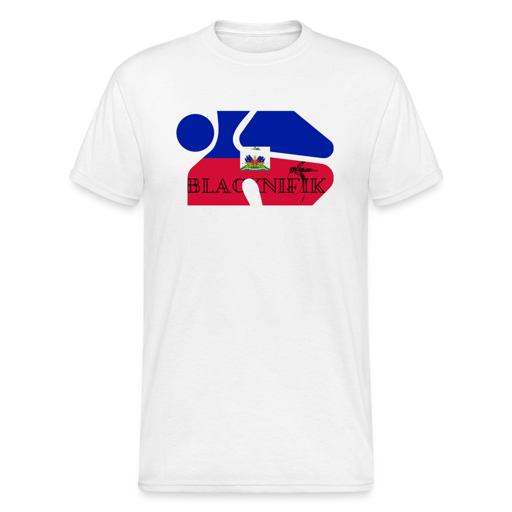 T-shirt Blacknifik Haïti Chéri - blanc