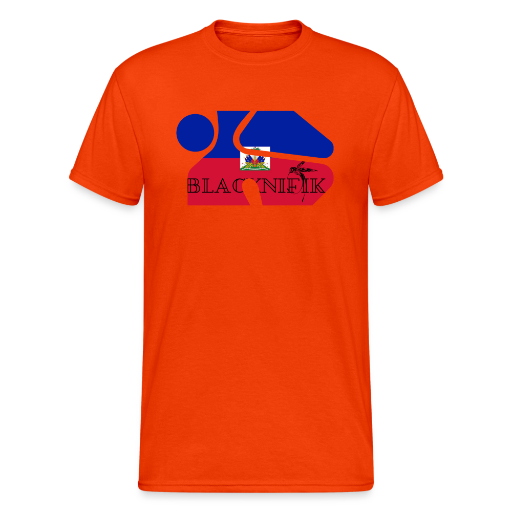 T-shirt Blacknifik Haïti Chéri - orange