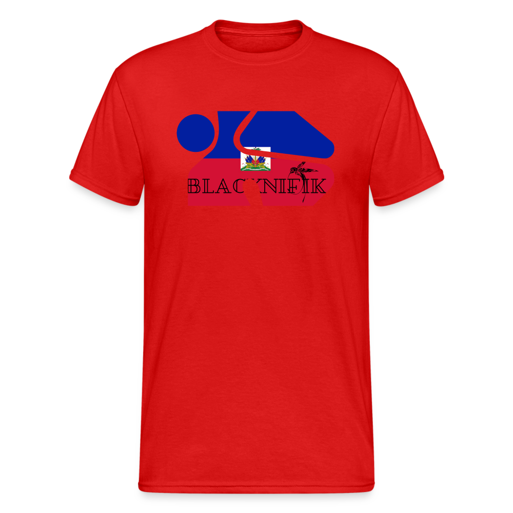 T-shirt Blacknifik Haïti Chéri - rouge