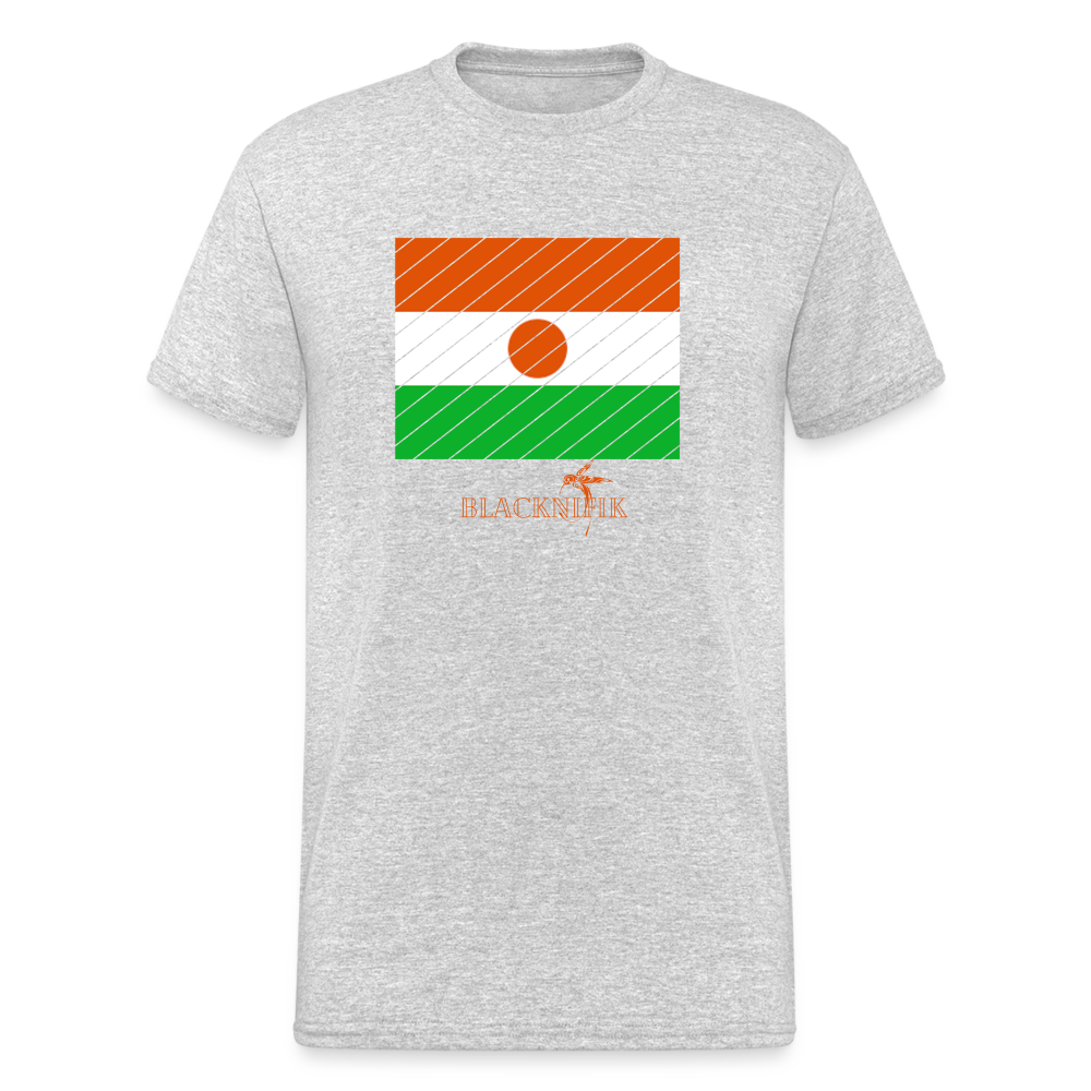 T-shirt Blacknifik Niger - gris chiné