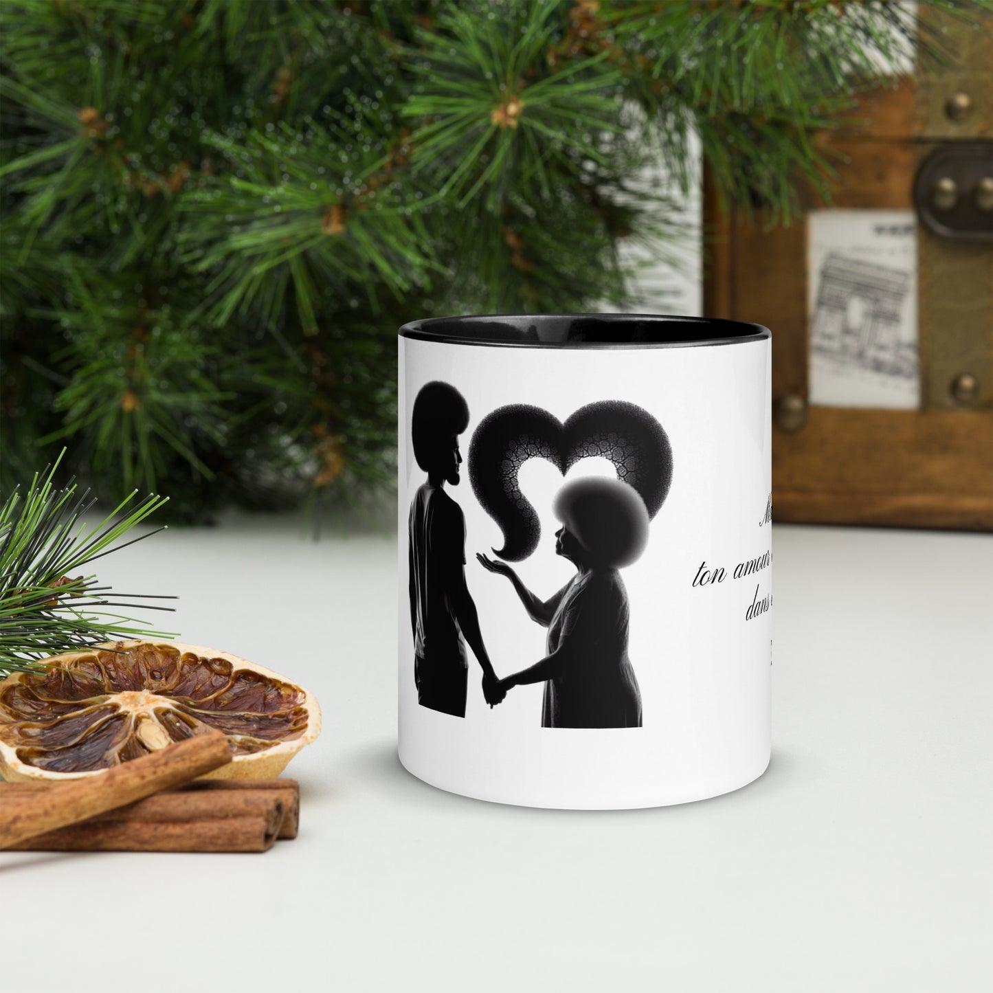 Mug à Intérieur Coloré Bonne Fête Maman