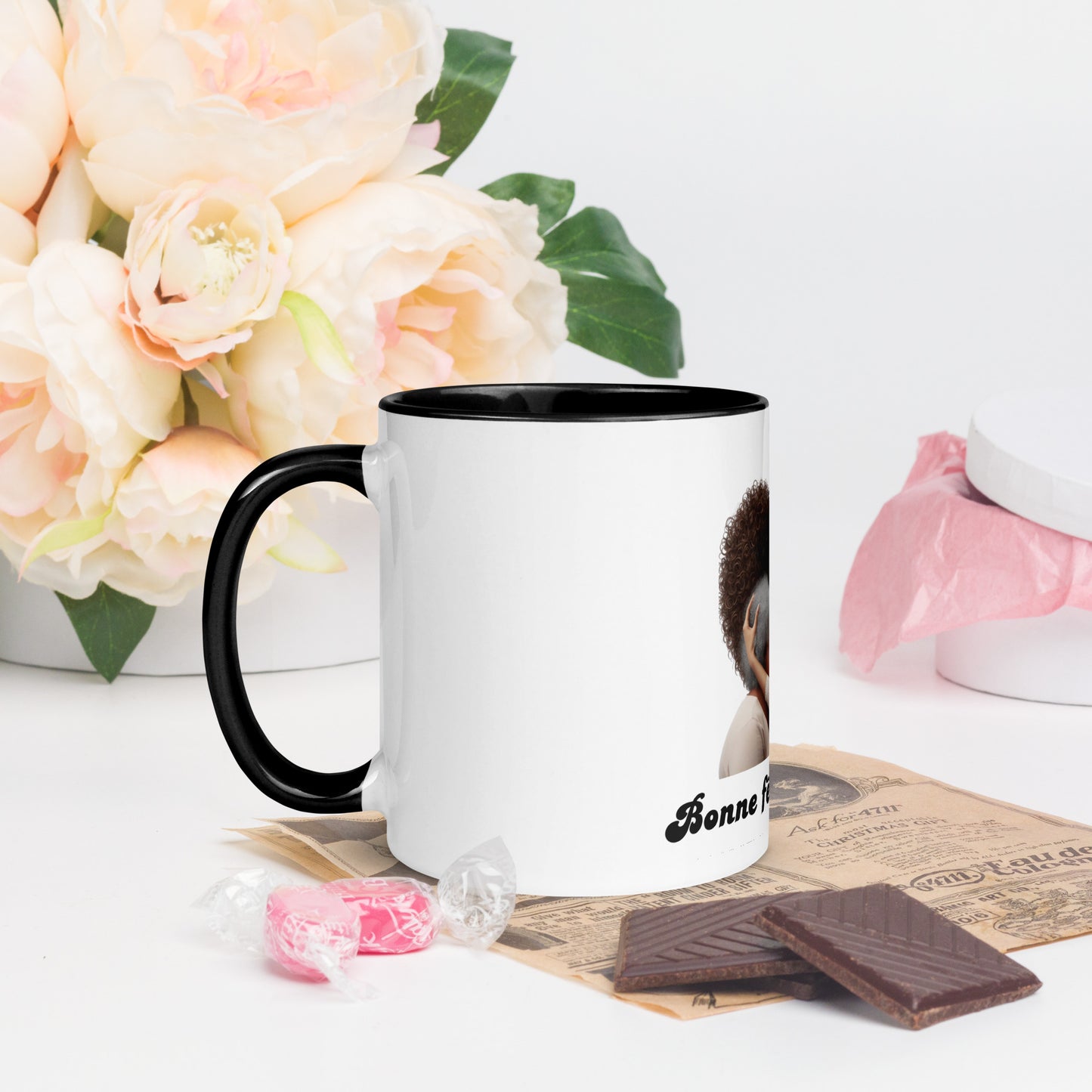 Mug à Intérieur Coloré Bonne Fête Maman