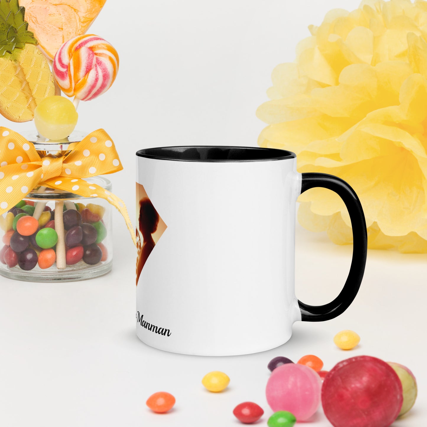 Mug à Intérieur Coloré Bonne fête Maman