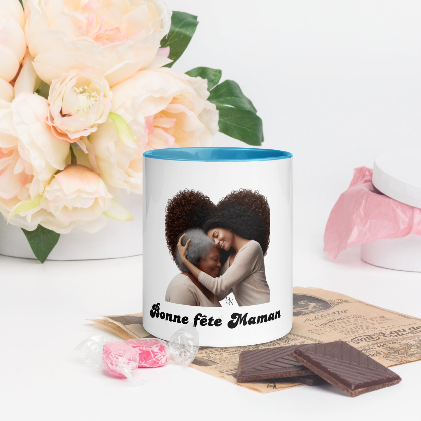 Mug à Intérieur Coloré Bonne Fête Maman