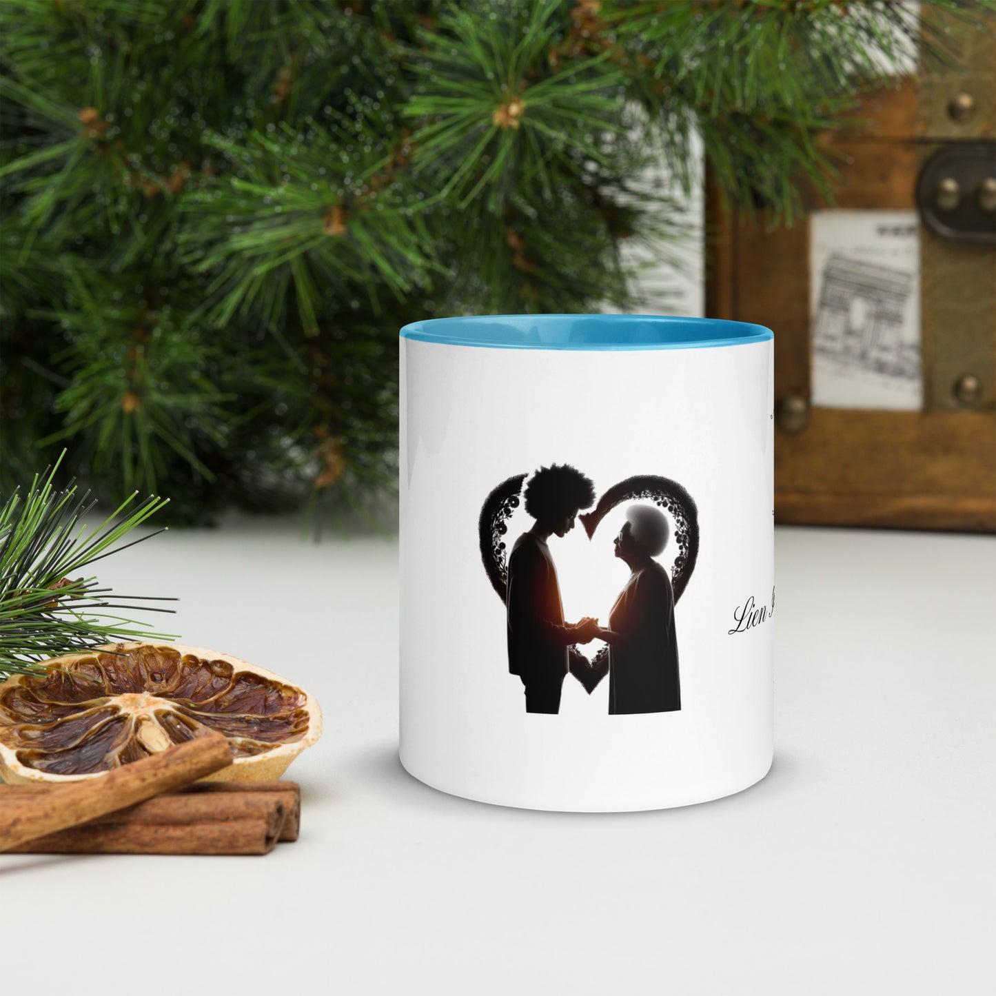 Mug à Intérieur Coloré Bonne fête Maman
