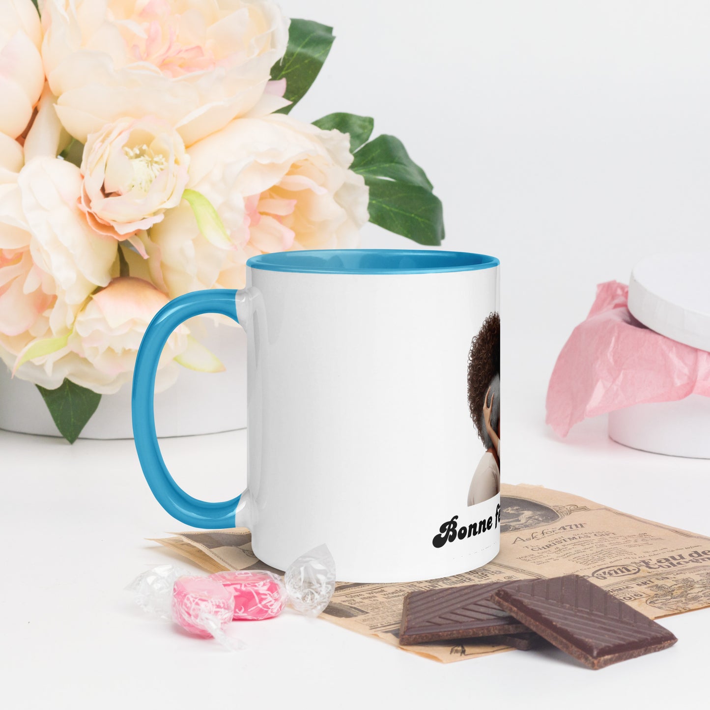 Mug à Intérieur Coloré Bonne Fête Maman