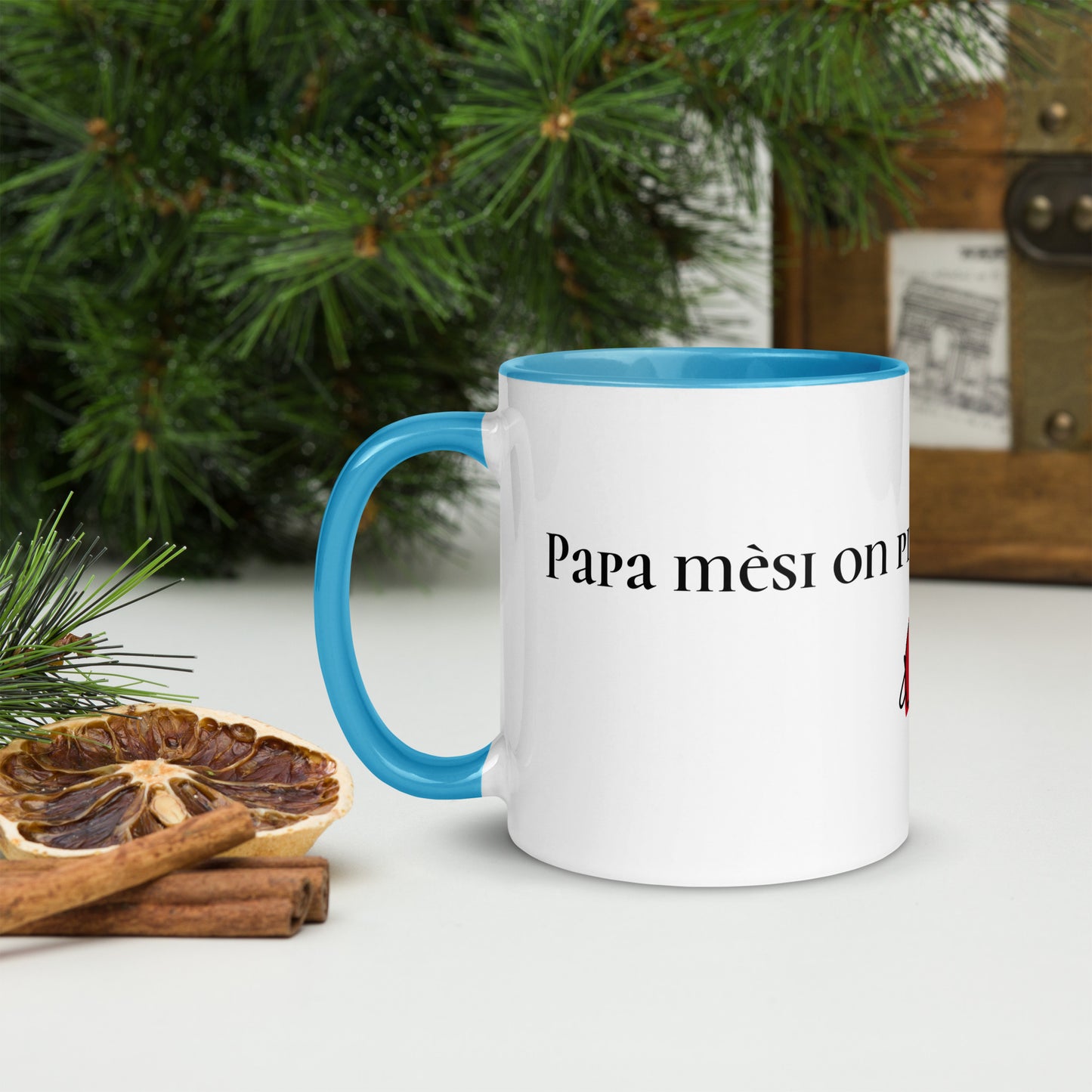 Mug à Intérieur Coloré Bonne fête Papa