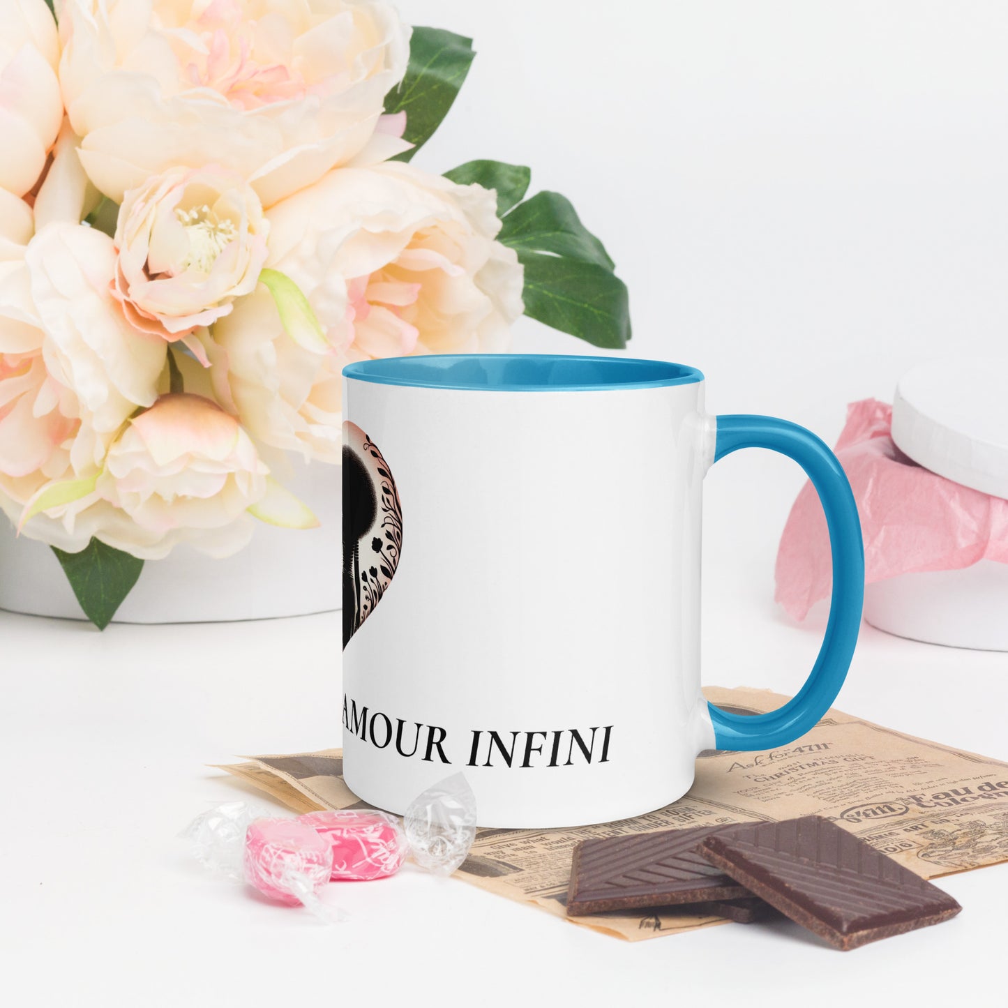 Mug à Intérieur Coloré Bonne fête Maman