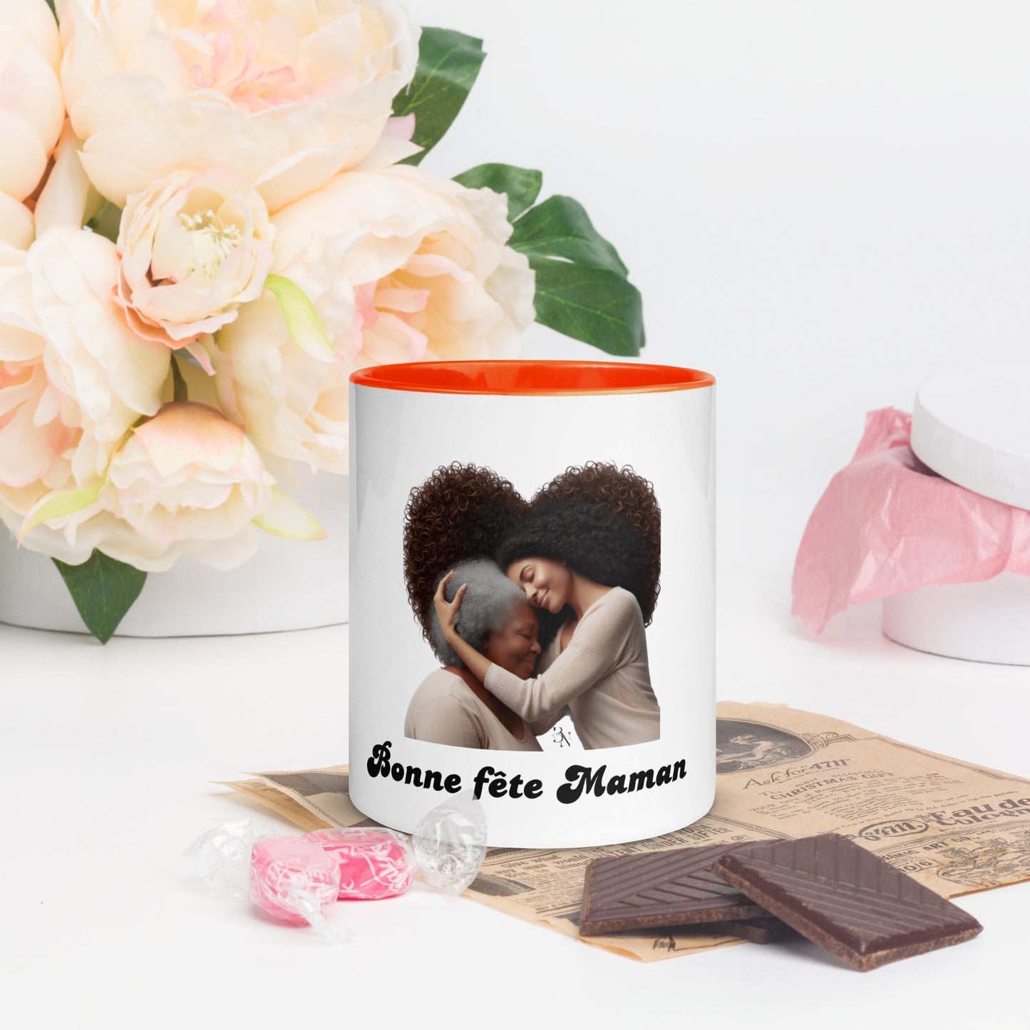 Mug à Intérieur Coloré Bonne Fête Maman