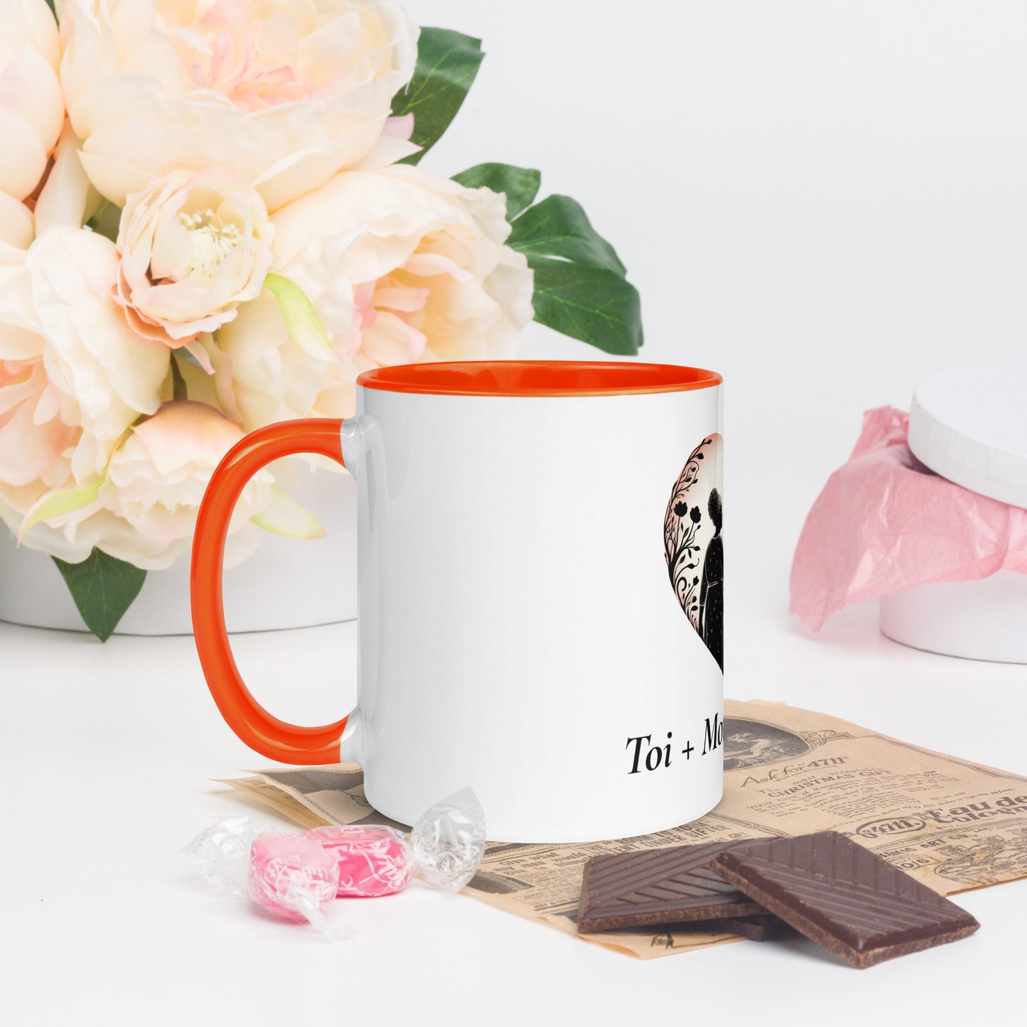 Mug à Intérieur Coloré Bonne fête Maman