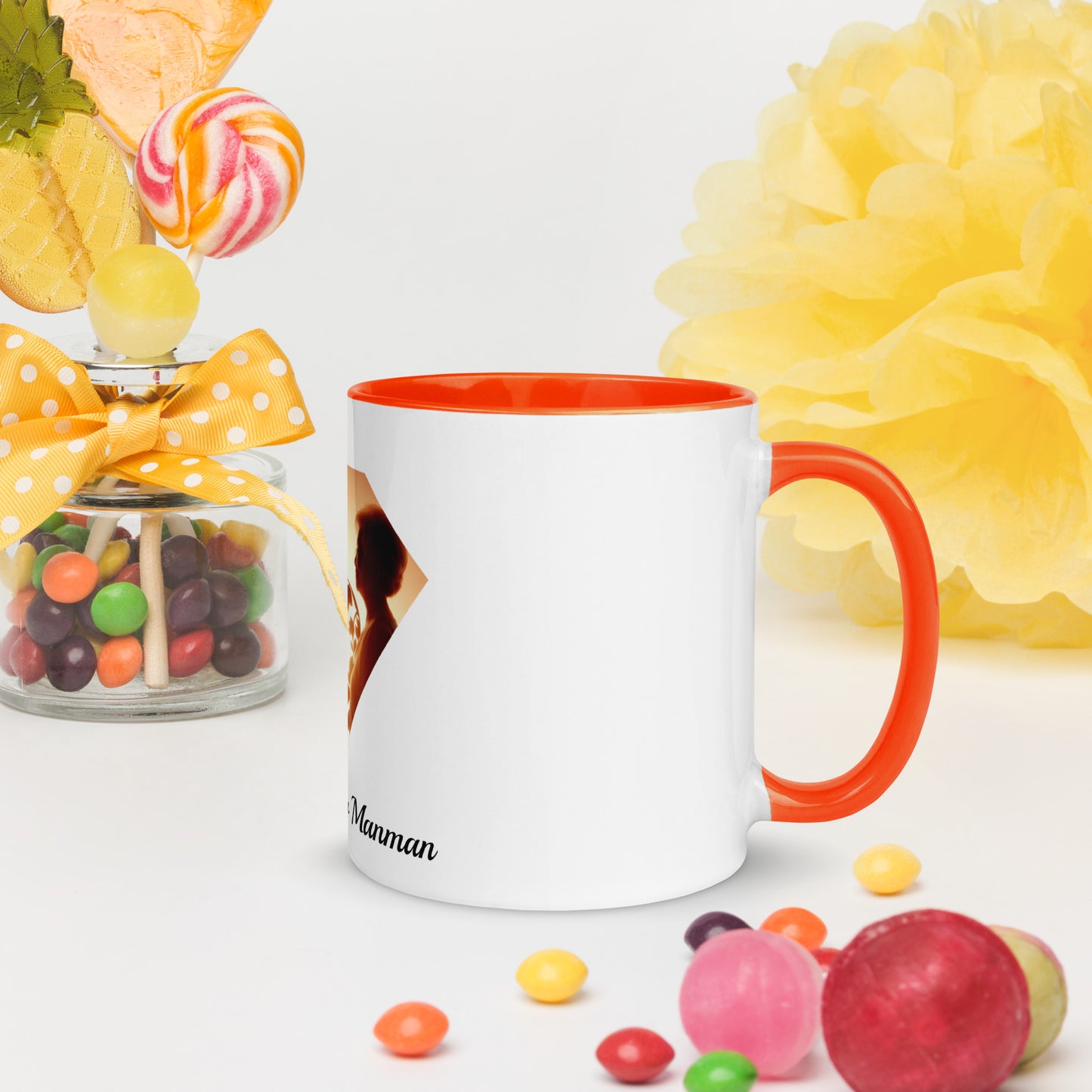 Mug à Intérieur Coloré Bonne fête Maman