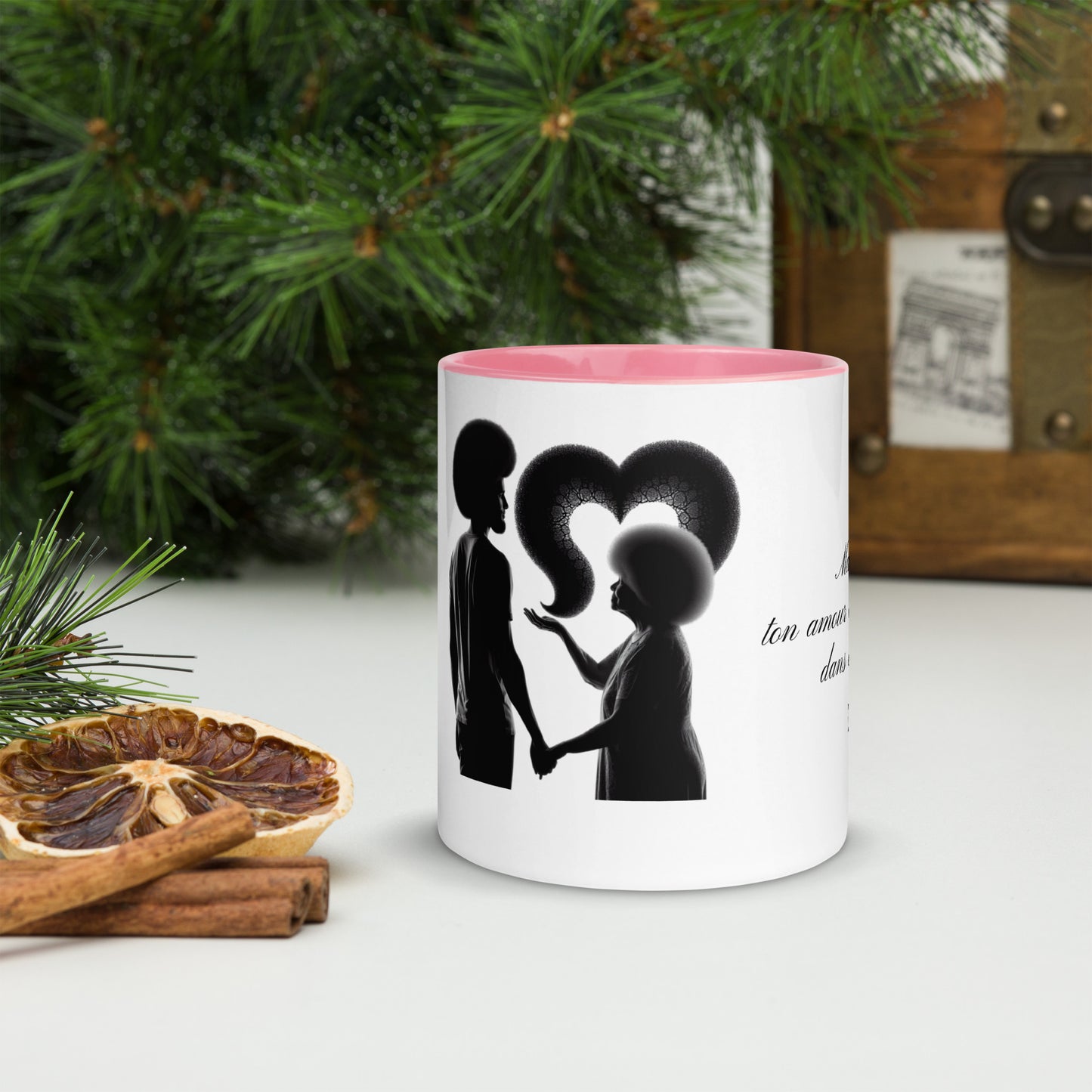 Mug à Intérieur Coloré Bonne Fête Maman