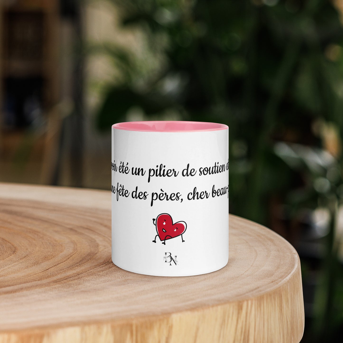 Mug à Intérieur Coloré Bonne fête Papa