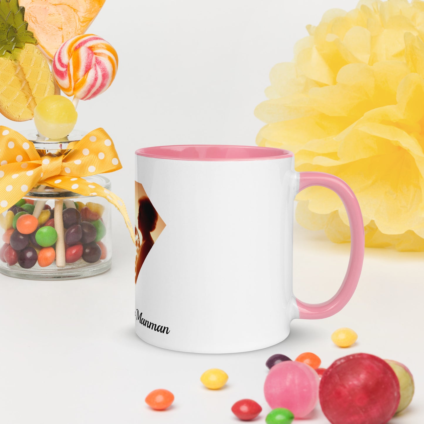 Mug à Intérieur Coloré Bonne fête Maman