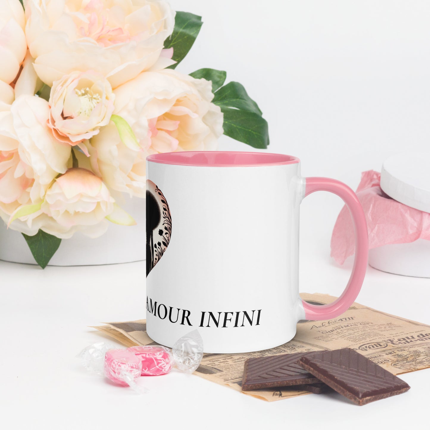 Mug à Intérieur Coloré Bonne fête Maman