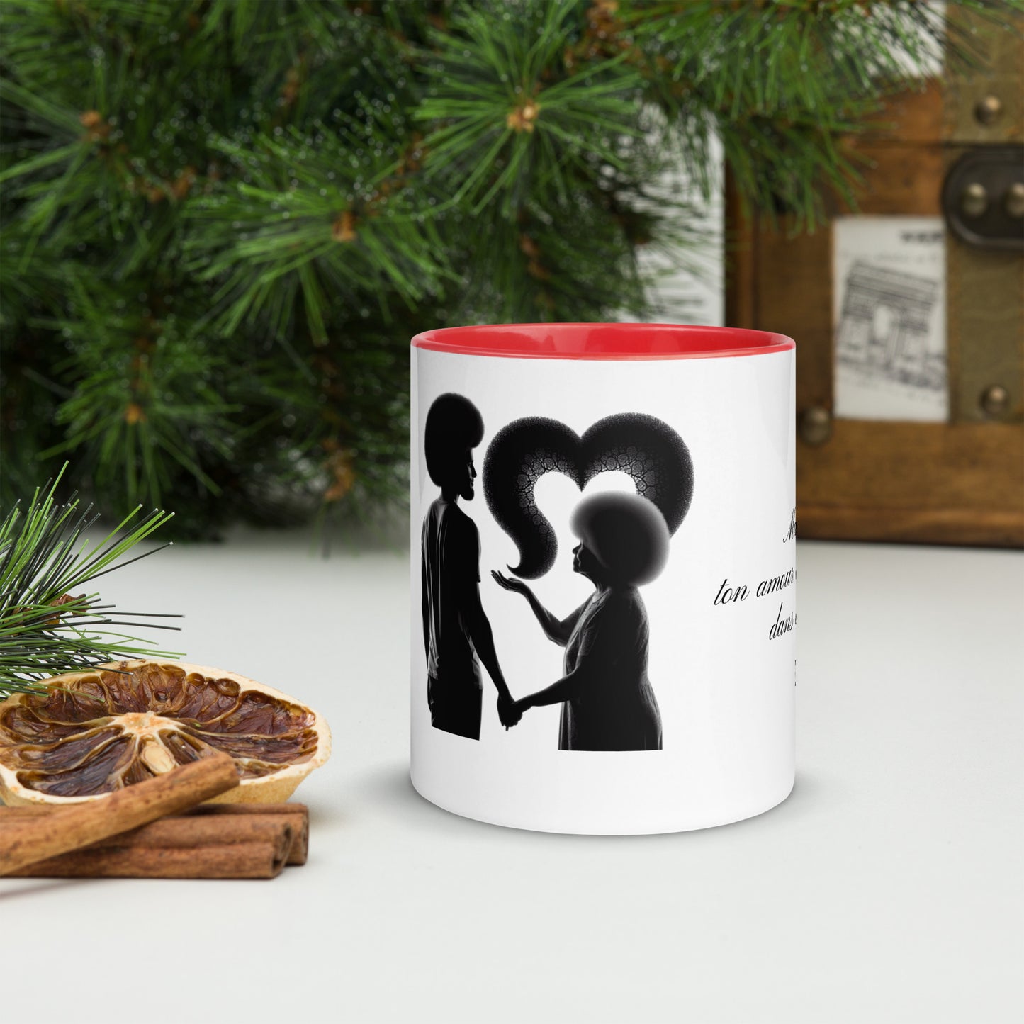 Mug à Intérieur Coloré Bonne Fête Maman