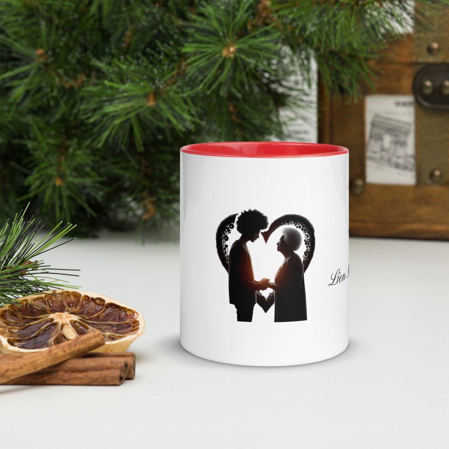 Mug à Intérieur Coloré Bonne fête Maman