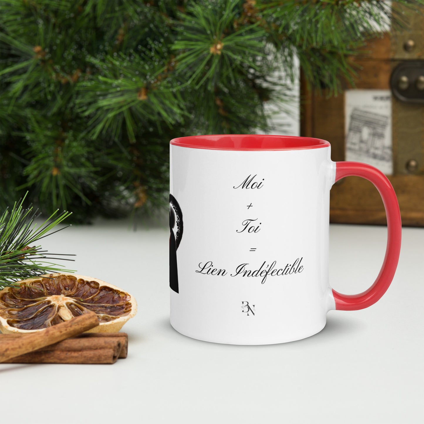 Mug à Intérieur Coloré Bonne fête Maman
