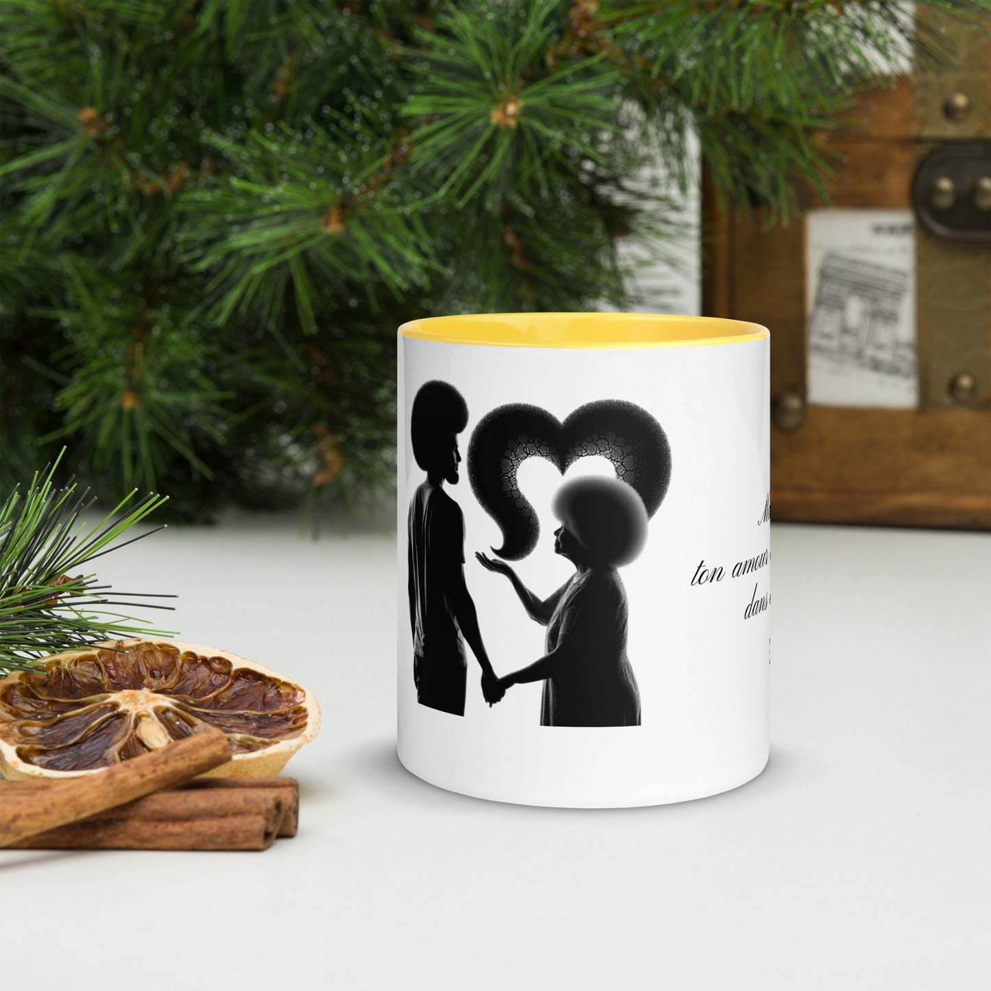 Mug à Intérieur Coloré Bonne Fête Maman