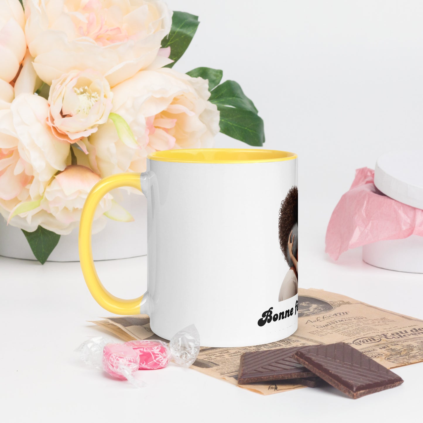 Mug à Intérieur Coloré Bonne Fête Maman