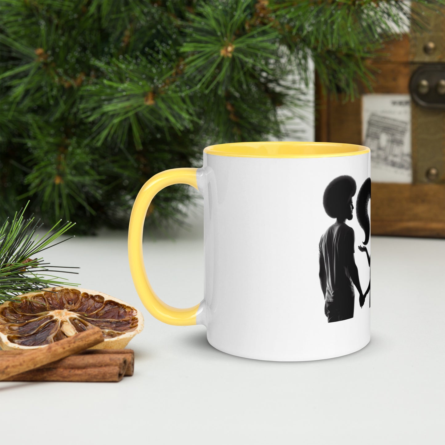 Mug à Intérieur Coloré Bonne Fête Maman