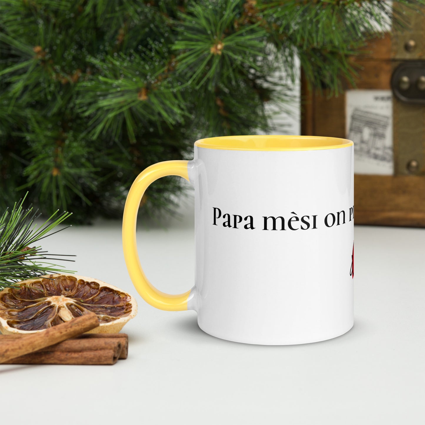 Mug à Intérieur Coloré Bonne fête Papa