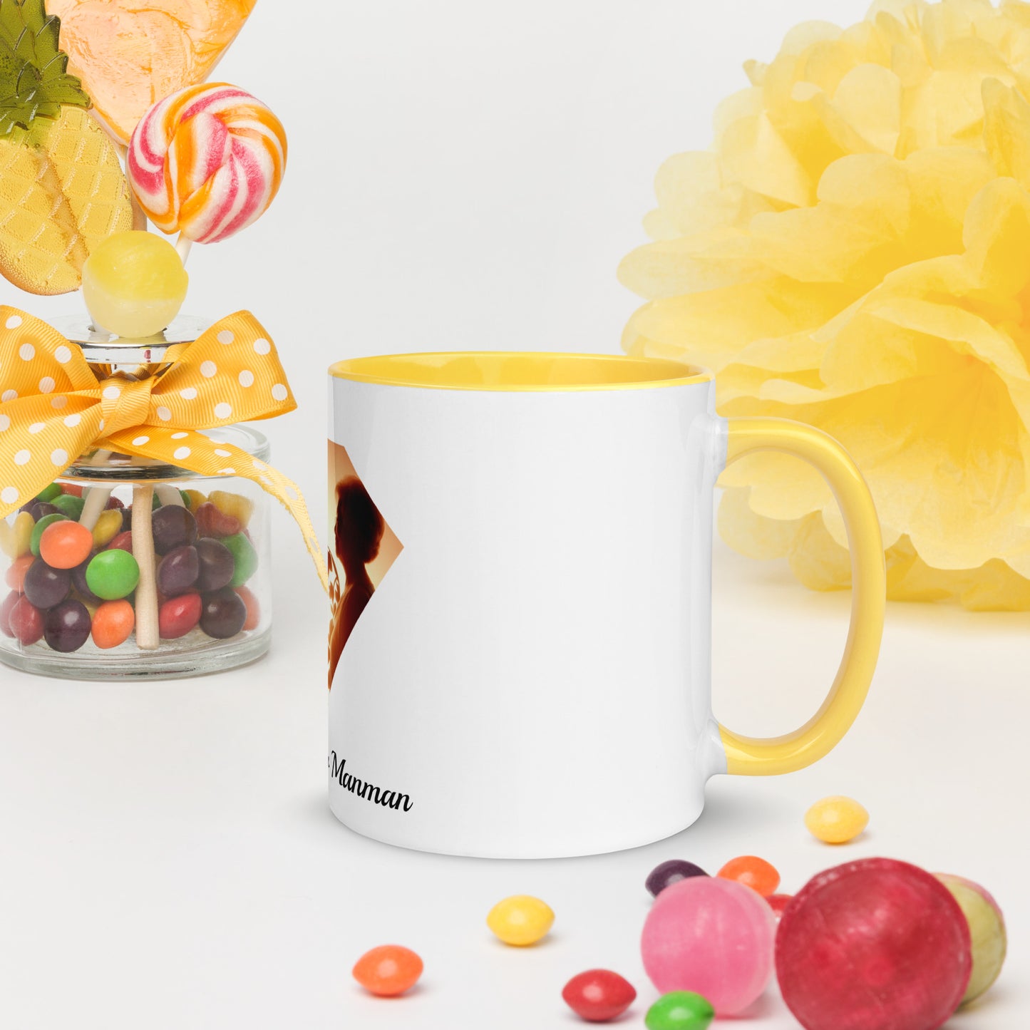 Mug à Intérieur Coloré Bonne fête Maman