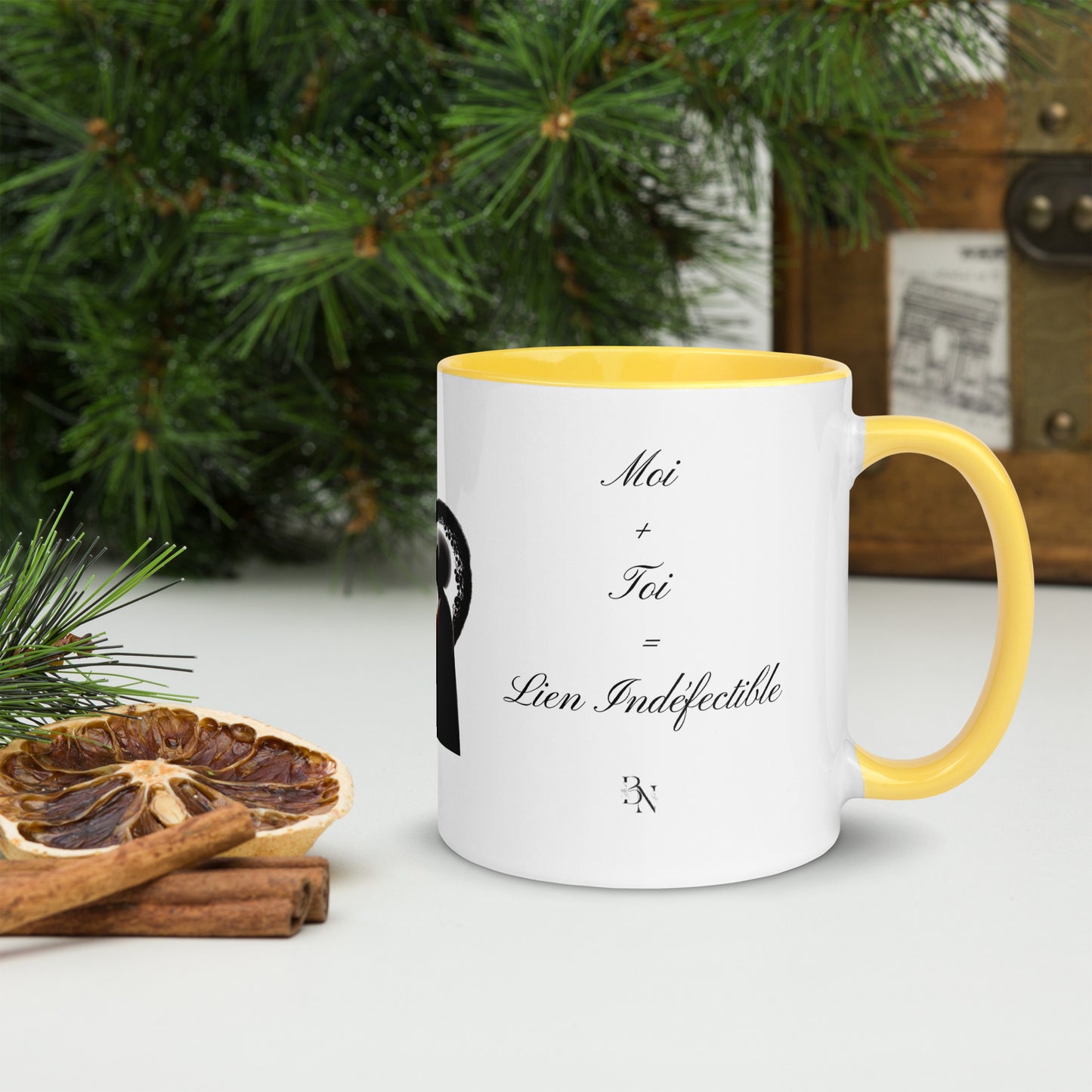 Mug à Intérieur Coloré Bonne fête Maman