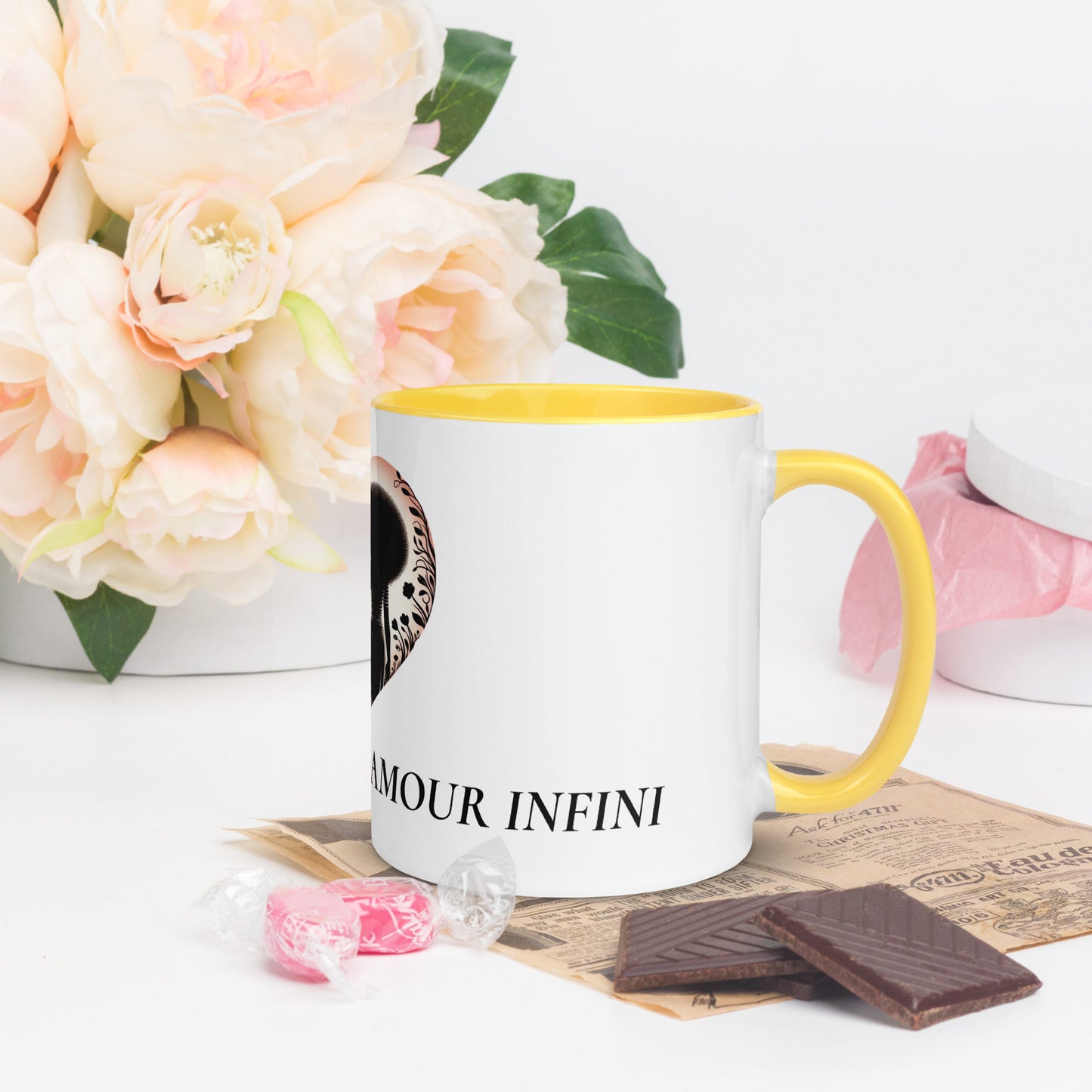 Mug à Intérieur Coloré Bonne fête Maman