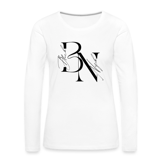 T-shirt manches longues Premium Femme - blanc