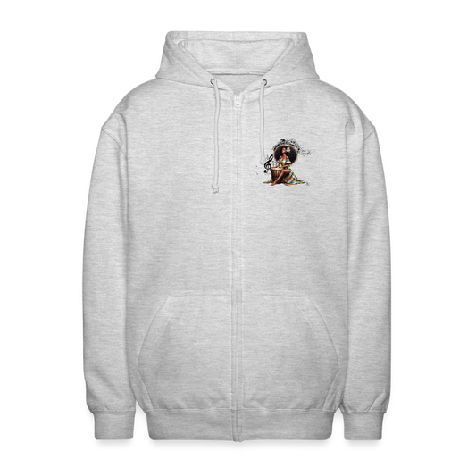 Veste à capuche zippé Blacknifik - gris clair chiné