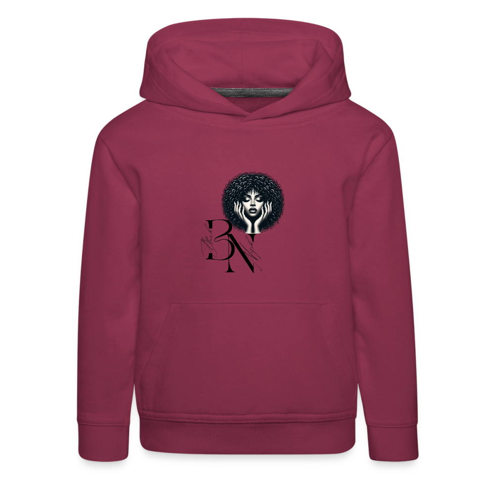 Pull à capuche Premium Enfant - bordeaux