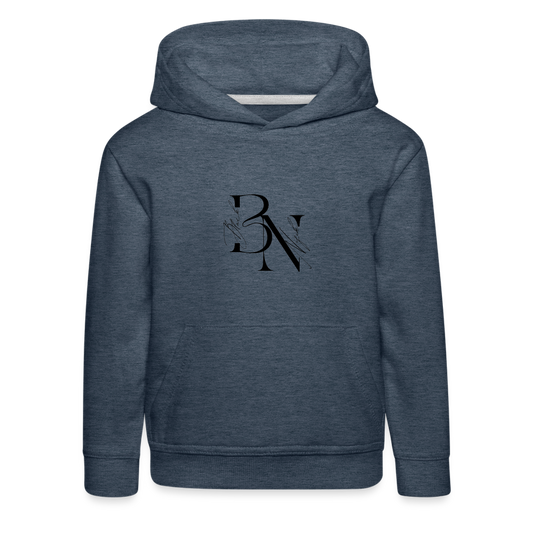 Pull à capuche Premium Enfant - bleu jeans