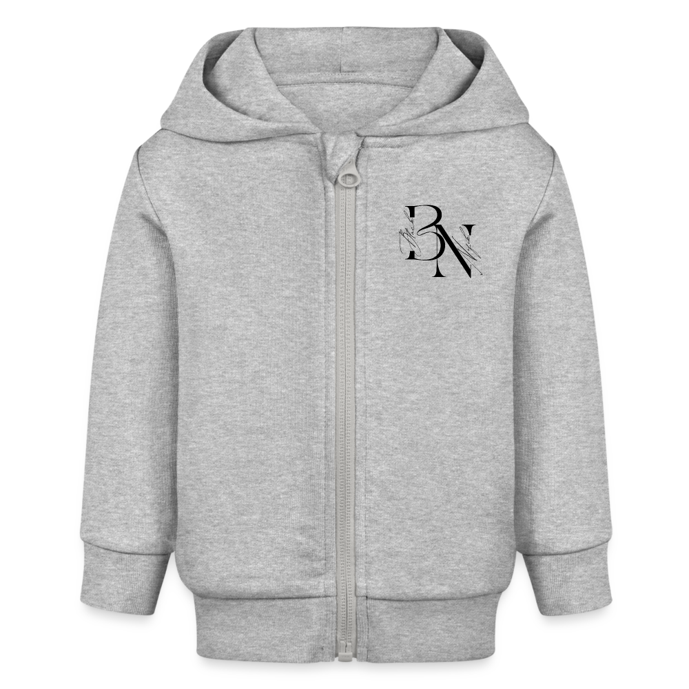 Veste à capuche bio CONNECTOR Stanley/Stella Bébé - gris chiné