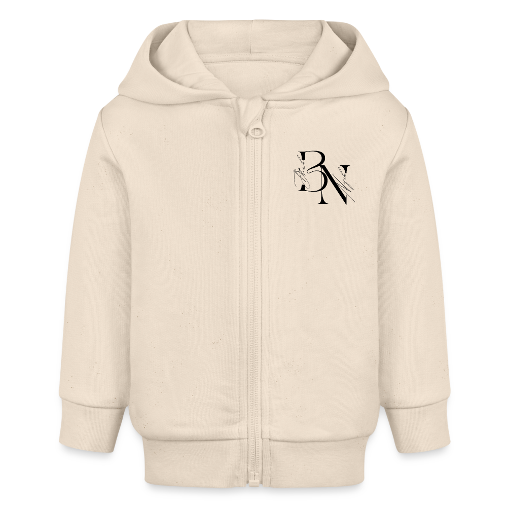 Veste à capuche bio CONNECTOR Stanley/Stella Bébé - blanc cassé