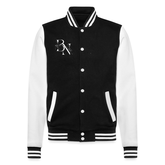 Veste Teddy - noir/blanc